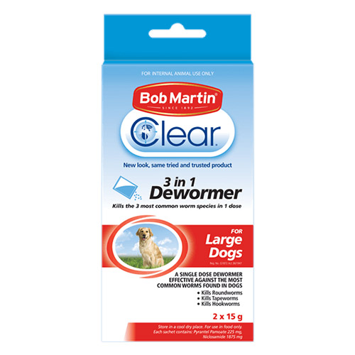 Bob Martin Clear 3 in 1: vermifugo per cani
