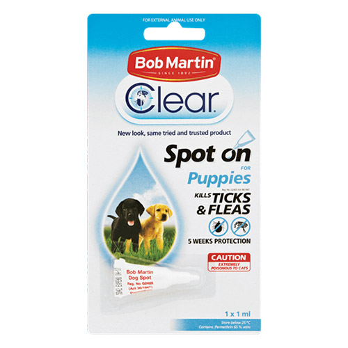 Bob Martin Clear Ticks & Fleas Spot On per cani