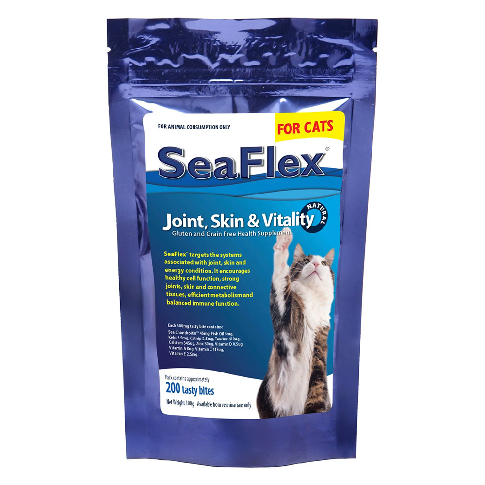 SeaFlex: integratore alimentare per la salute delle articolazioni, della pelle e del benessere generale dei gatti