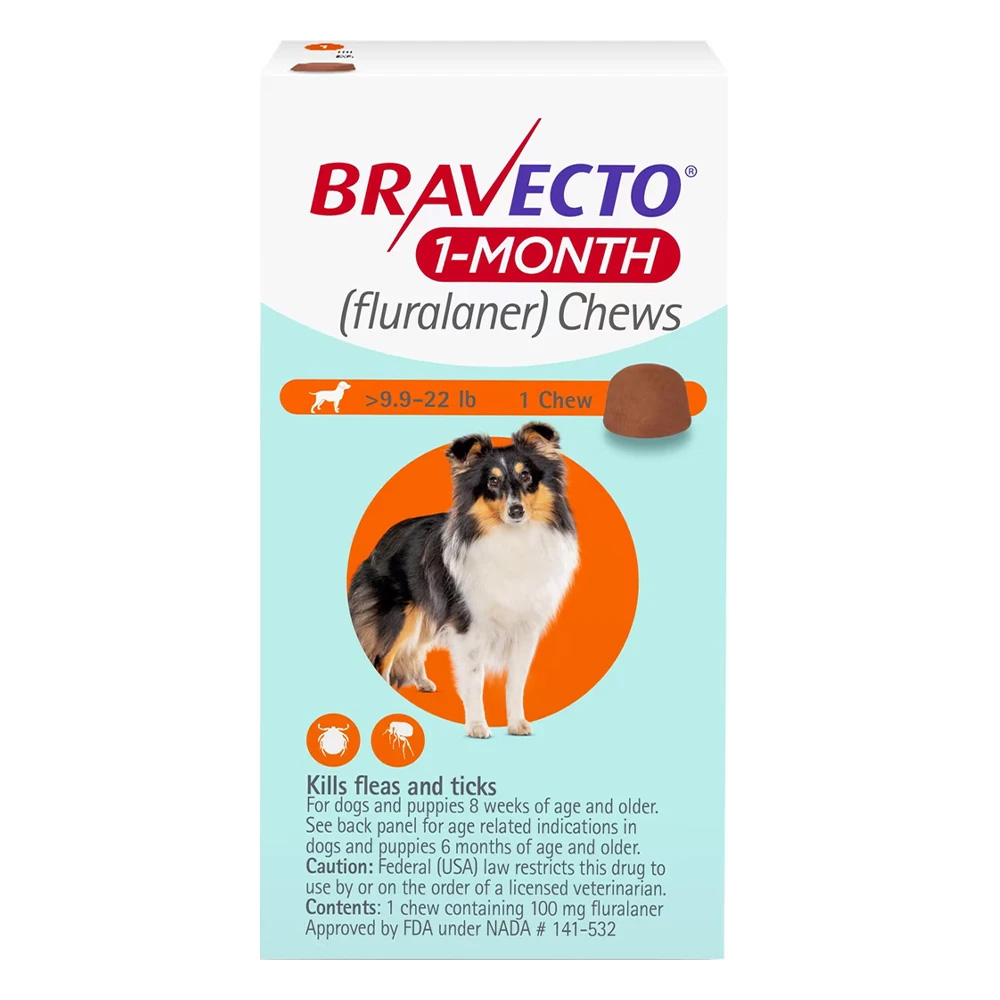 Bravecto masticabile da 1 mese per cani