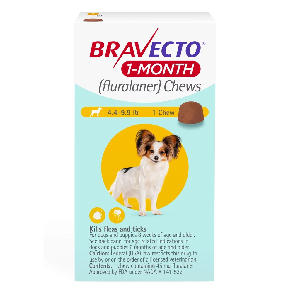 Bravecto masticabile da 1 mese per cani