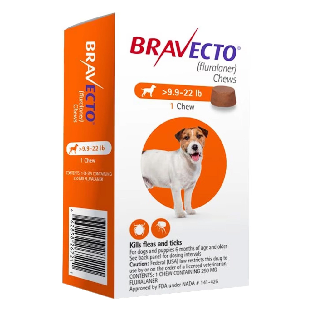 Bravecto per cani di piccola taglia (4,5-10 kg) (arancione)