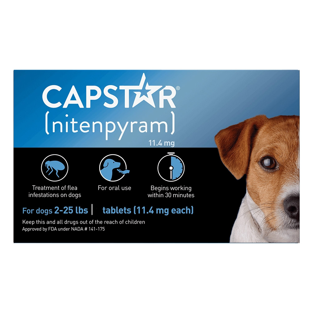 Capstar Small Dog 11mg 2-25 lbs Blue