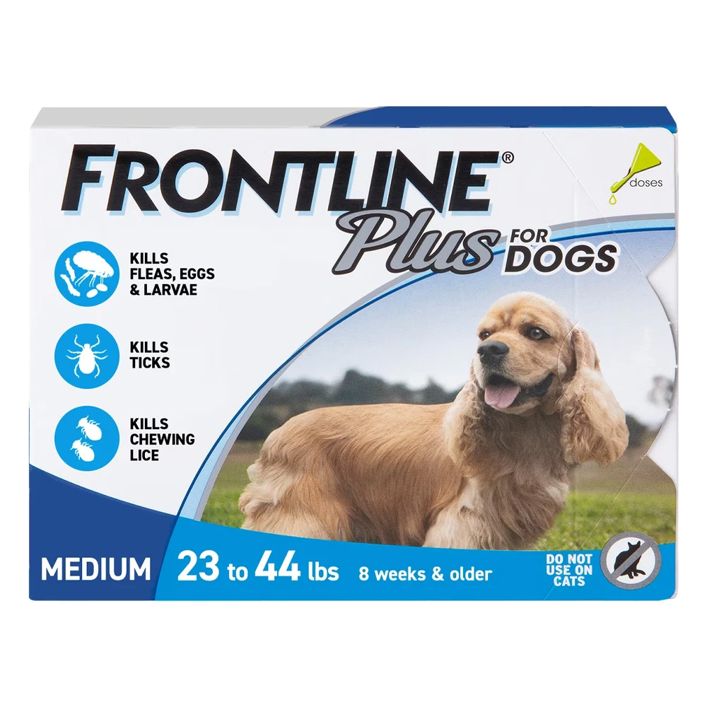 Frontline Plus per cani di taglia media (10-20 kg) (blu)
