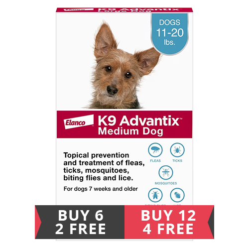 K9 Advantix Medium Dogs 11-20 lbs (Aqua)