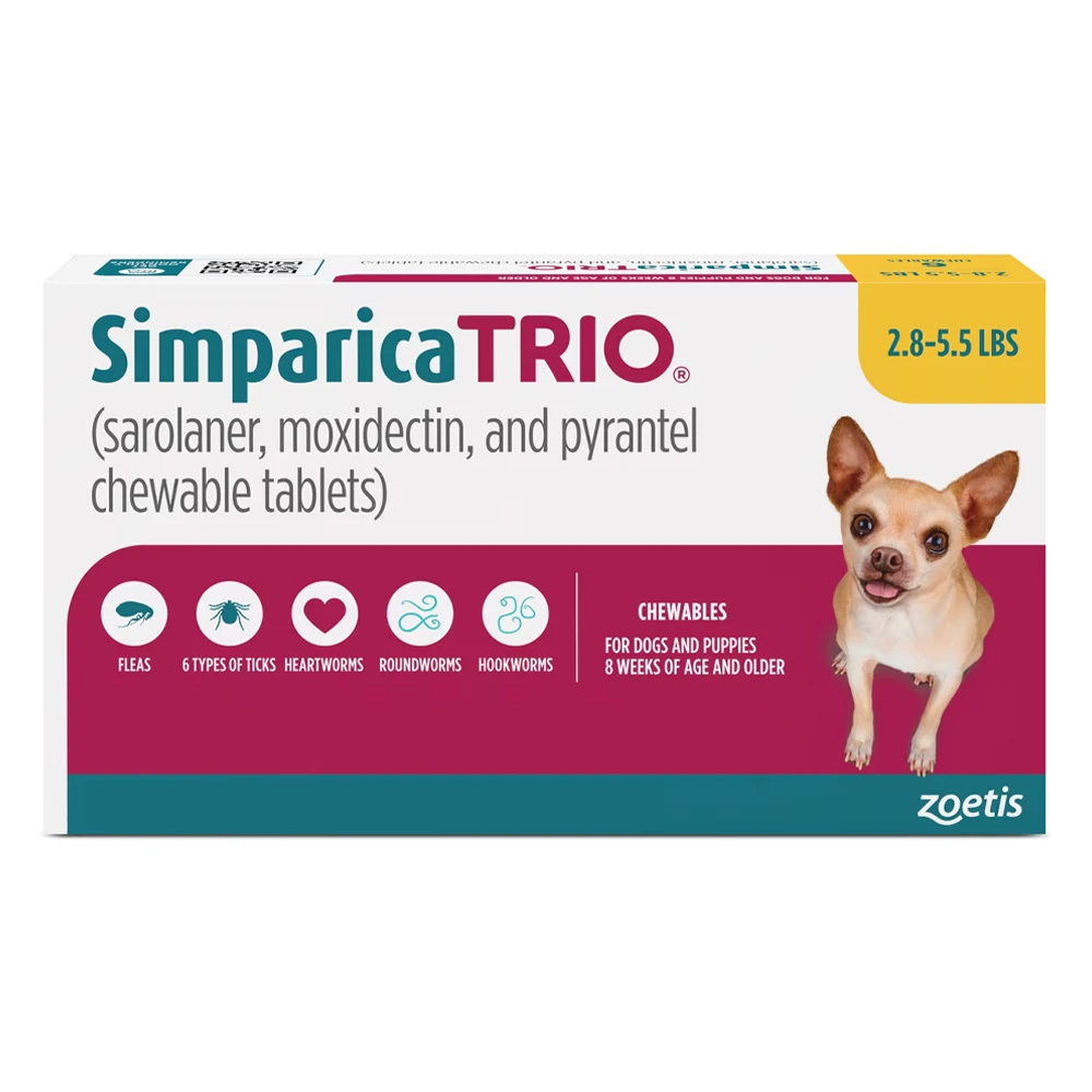 per cani da 1,3 a 2,5 kg (giallo)